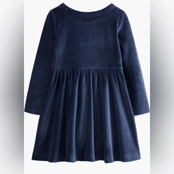 Mini Boden Bunny appliqué long sleeve velour 5-6Y NwT